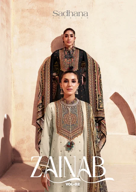 Zainab Vol 2 By Sadhana Cotton Printed Best Dress Material Wholesale Shop In Surat
